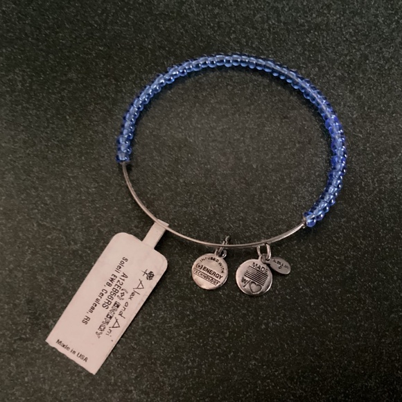 Alex and Ani Expandable Wire Bracelet Soleil EWB, Cerulean, RS NWT - Picture 4 of 9